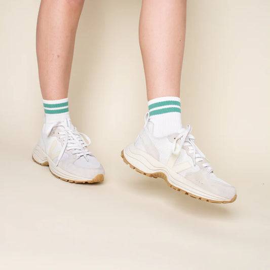 The Tennis- Ankle Socken grüne Streifen | popeia