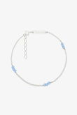 Armband Triple Blue Beads bracelet Silber | wildthings