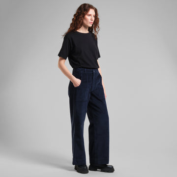 Workwear Pants Vara Corduroy Navy | DEDICATED