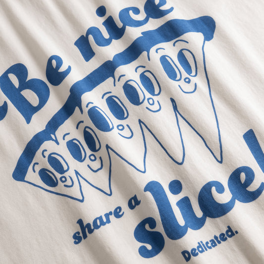 T-shirt Stockholm Share a Slice Off White | DEDICATED