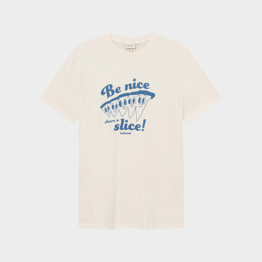 T-shirt Stockholm Share a Slice Off White | DEDICATED