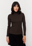 Longsleeve LIATRIS STRIPES chocolate | recolution