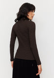 Longsleeve LIATRIS STRIPES chocolate | recolution