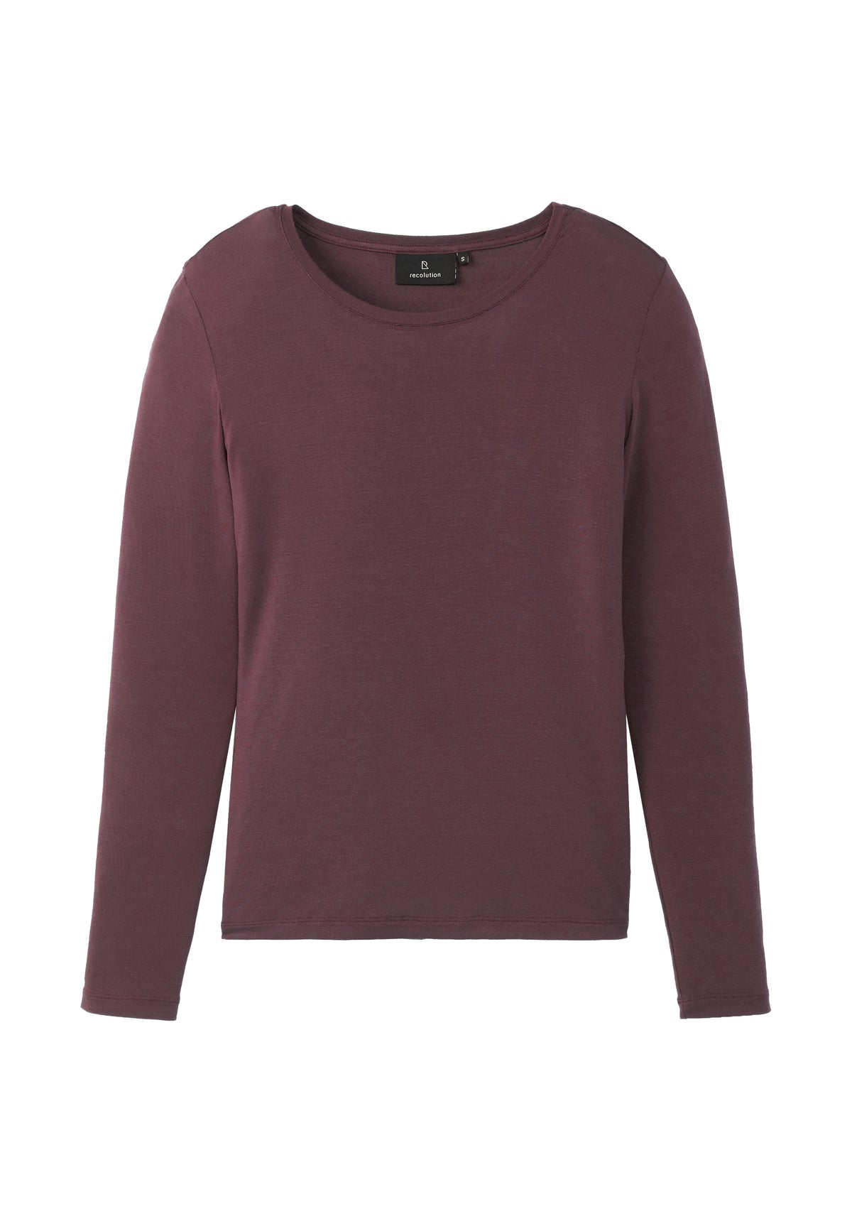 Longsleeve AVENUELA dark plum  | recolution
