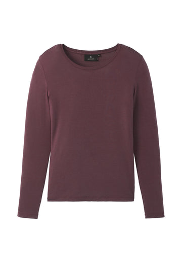 Longsleeve AVENUELA dark plum  | recolution
