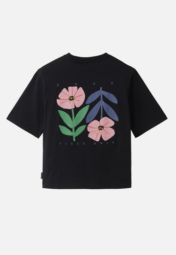 T-Shirt AZOLLA GOOD VIBES black | recolution