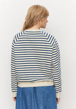 Sweatshirt ALLAMANDA STRIPES vintage blue | recolution