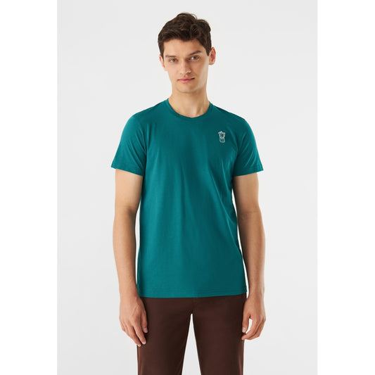 T-Shirt GBCOLBY Coffee Malachite Green | Givn