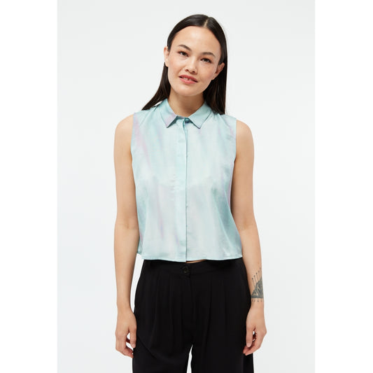 Bluse GBXenia Graphite Green / English Violet (Blurry) | Givn