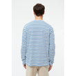 Longsleeve GBPittie Blazing Blue / White (Stripes) | Givn