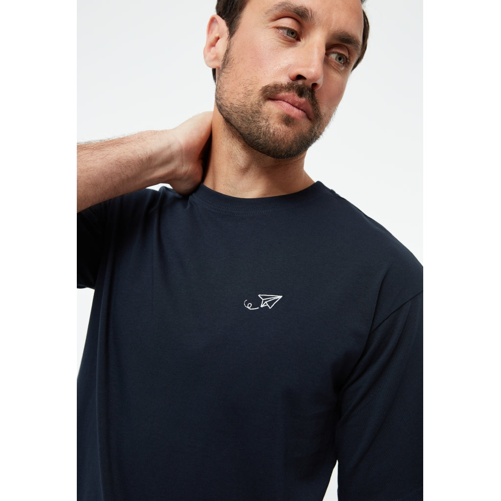 T-Shirt GBLasse (Paper Plane) Midnight Blue | Givn