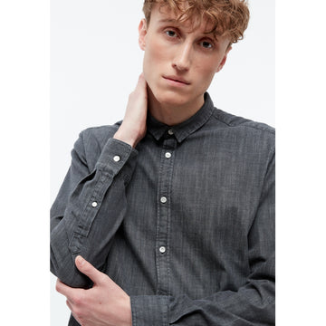 Hemd GBDevis washed black denim | Givn