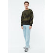 Sweater GBAnthony Dark Grey / Khaki (Stripes) | Givn