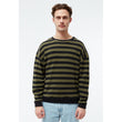 Sweater GBAnthony Dark Grey / Khaki (Stripes) | Givn