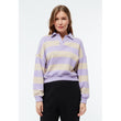 Sweater GBResa Light Beige / Light Amethyst Stripes | Givn