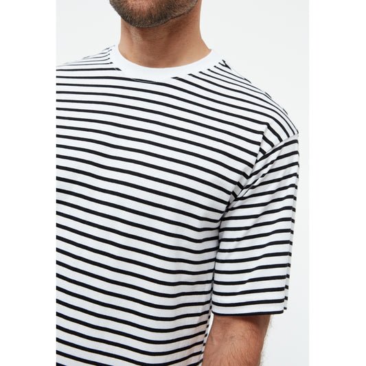T-Shirt GBLasse Black / White (Stripes) | Givn