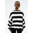 Sweater GBAda Off White / Black Stripes | Givn