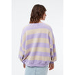 Sweater GBAda Light Beige / Light Amethyst Stripes | Givn
