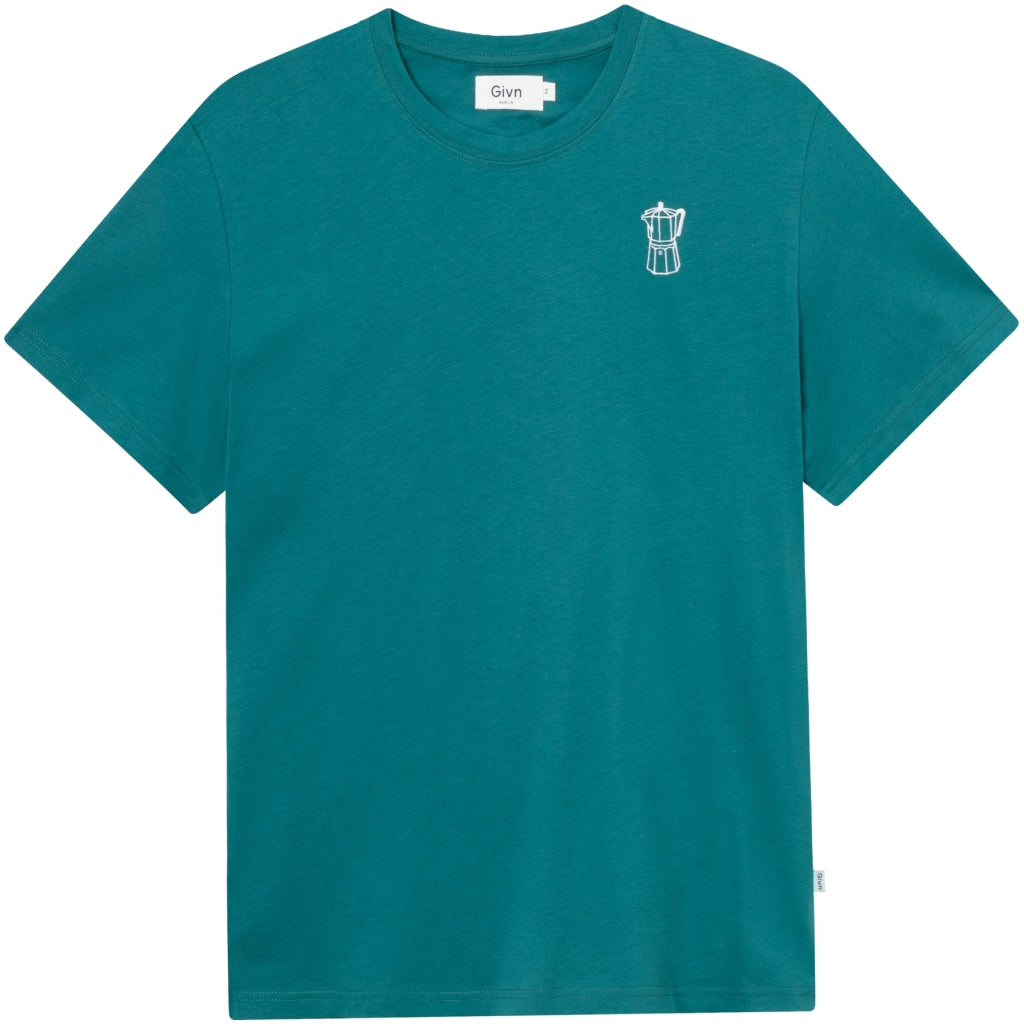T-Shirt GBCOLBY Coffee Malachite Green | Givn