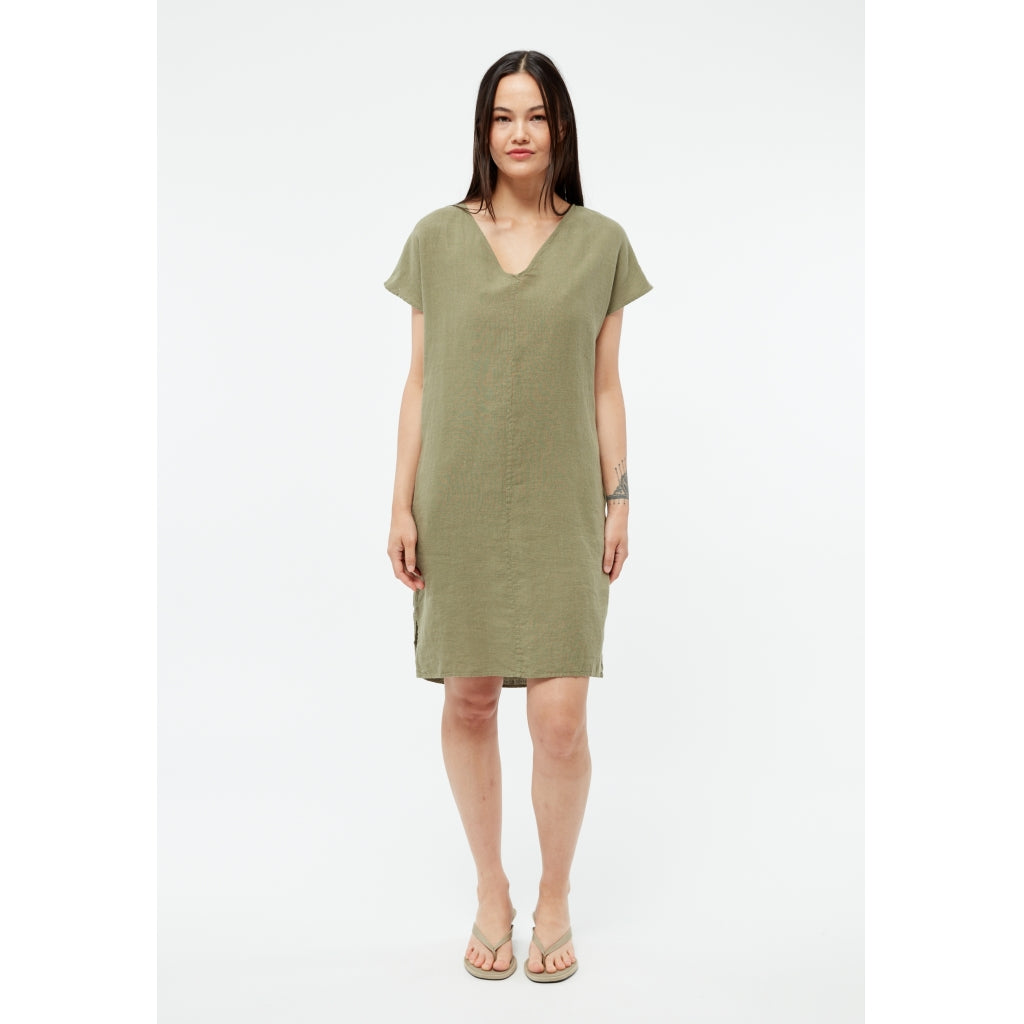 Kleid GBMabel Faded Olive (Linen) | Givn