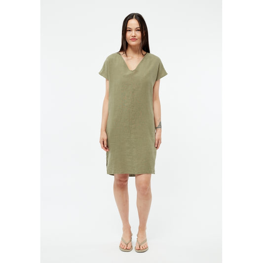 Kleid GBMabel Faded Olive (Linen) | Givn
