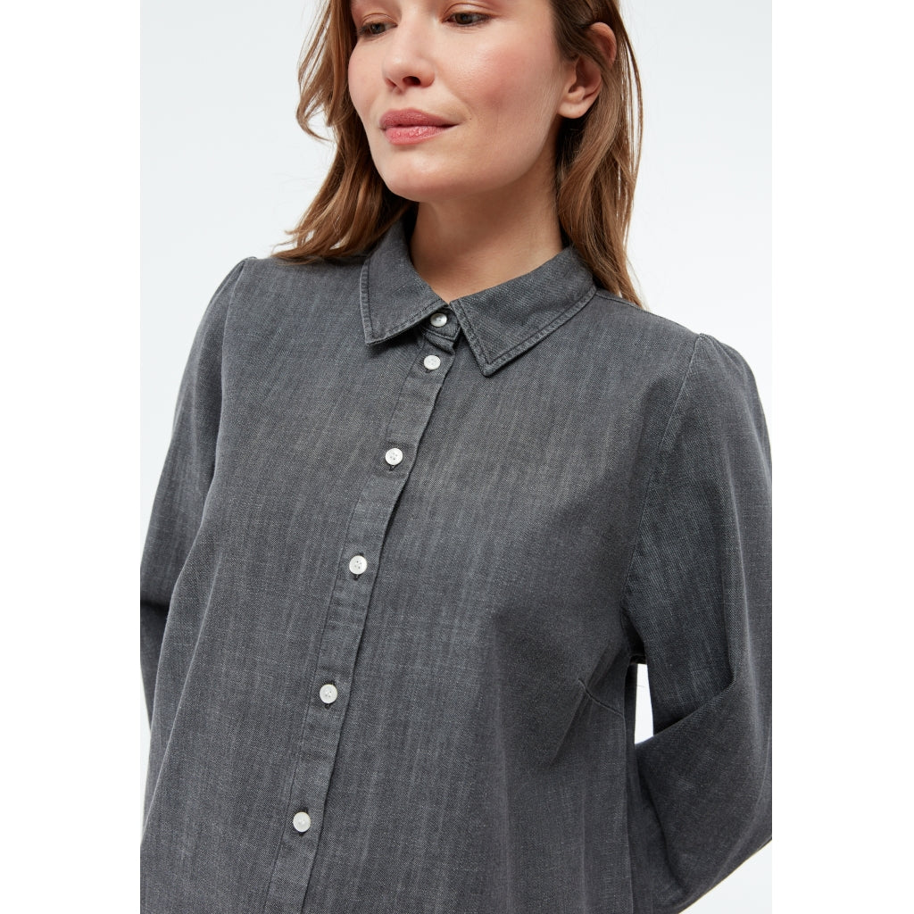 Bluse GBLyra washed black denim | Givn