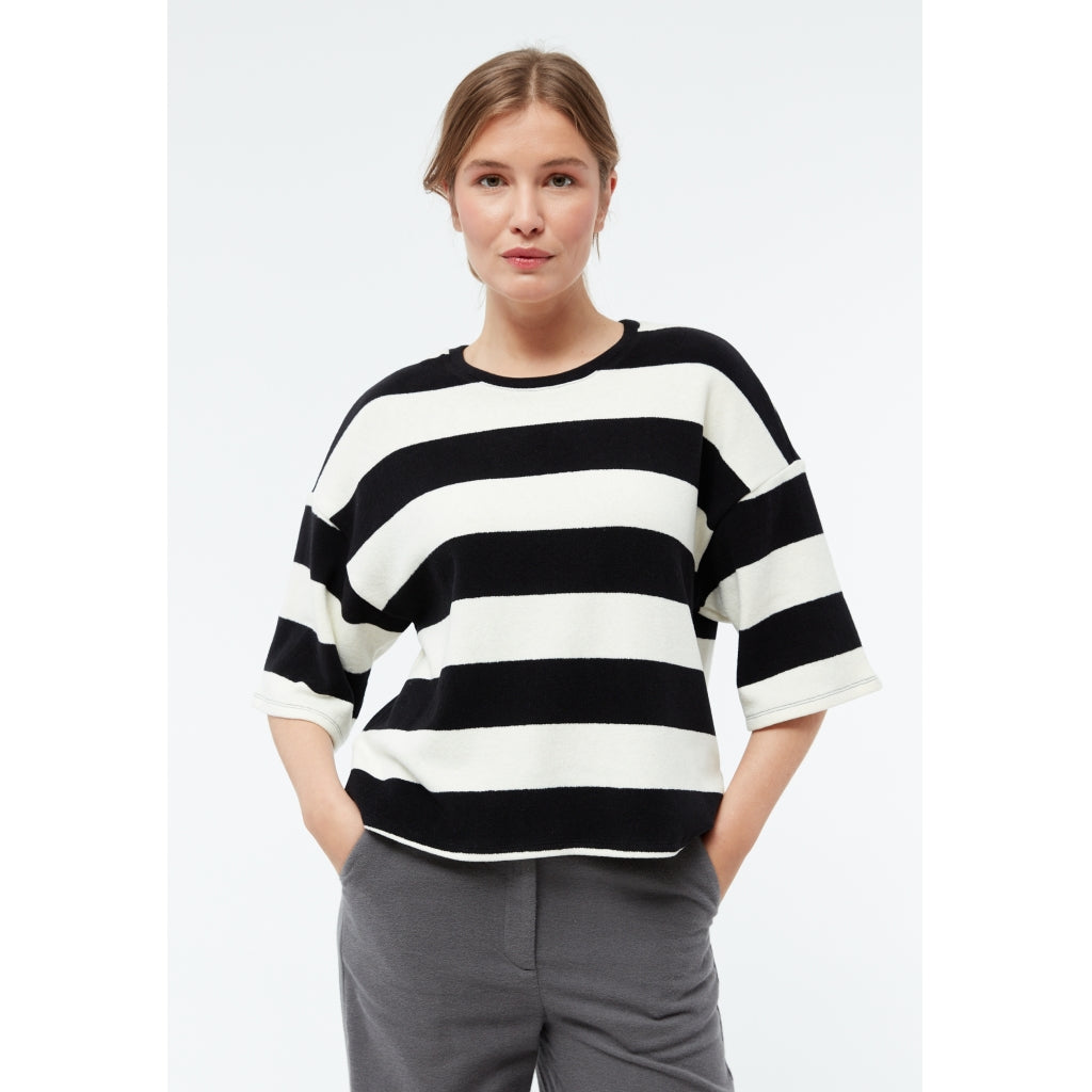 Sweater GBSelma Off White / Black (Stripes) | Givn