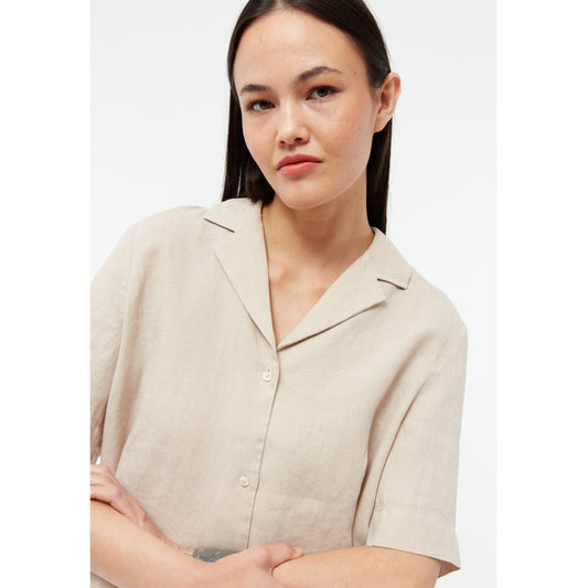 Bluse GBCAROL oat beige (Linen) | Givn