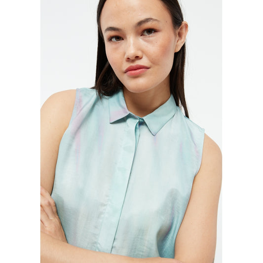 Bluse GBXenia Graphite Green / English Violet (Blurry) | Givn