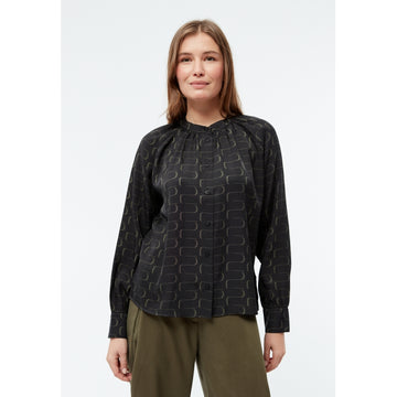Bluse GBSmilla black/khaki waves  | Givn