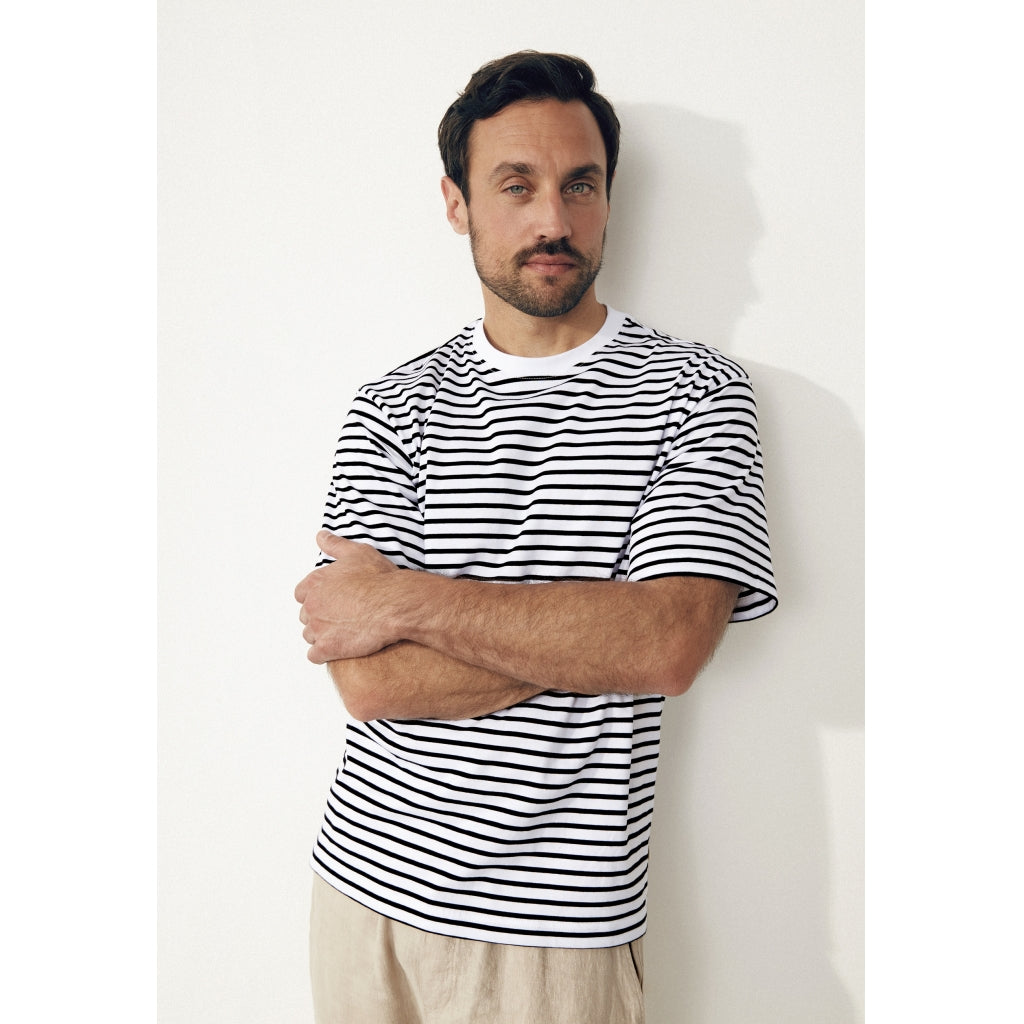 T-Shirt GBLasse Black / White (Stripes) | Givn
