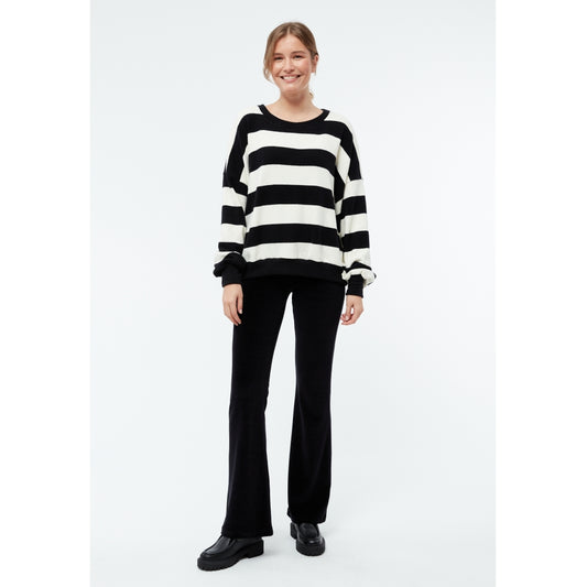 Sweater GBAda Off White / Black Stripes | Givn