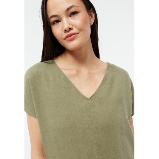 Kleid GBMabel Faded Olive (Linen) | Givn