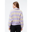 Sweater GBResa Light Beige / Light Amethyst Stripes | Givn