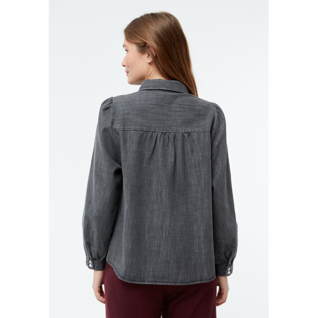 Bluse GBLyra washed black denim | Givn