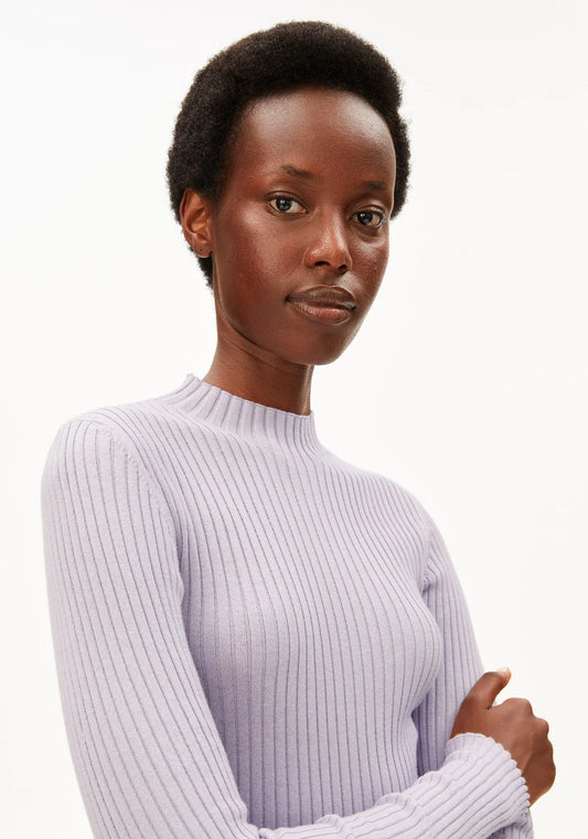 ALAANIA KNIT SWEATER moonlit lilac | ARMEDANGELS
