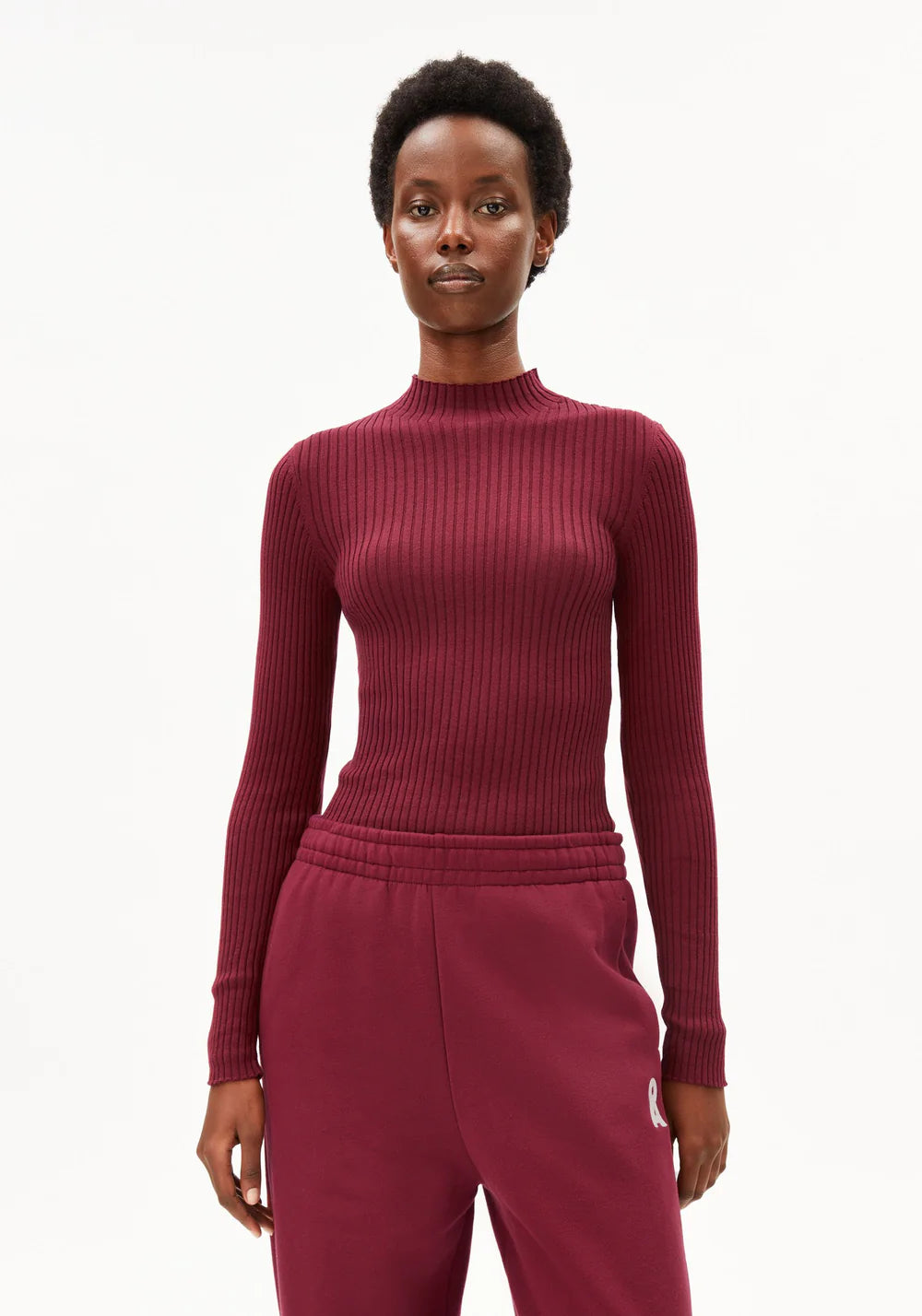 ALAANIA KNIT SWEATER velvet red | ARMEDANGELS