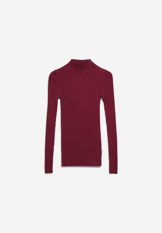 ALAANIA KNIT SWEATER velvet red | ARMEDANGELS