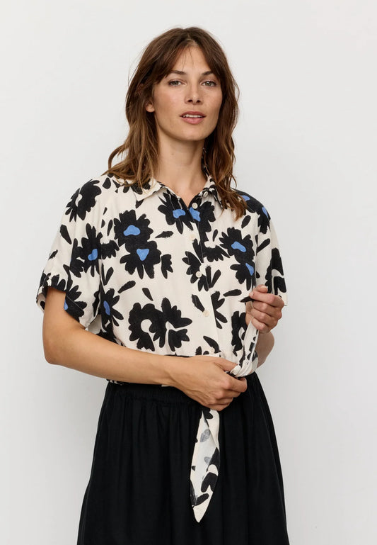 Bluse OCRA BLOOM electric blue | recolution