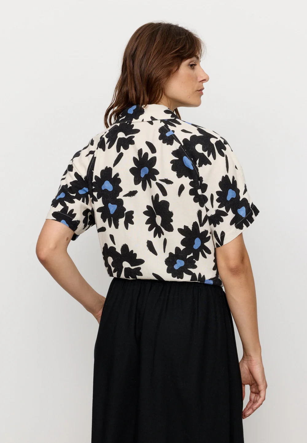 Bluse OCRA BLOOM electric blue | recolution