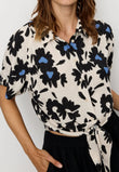 Bluse OCRA BLOOM electric blue | recolution