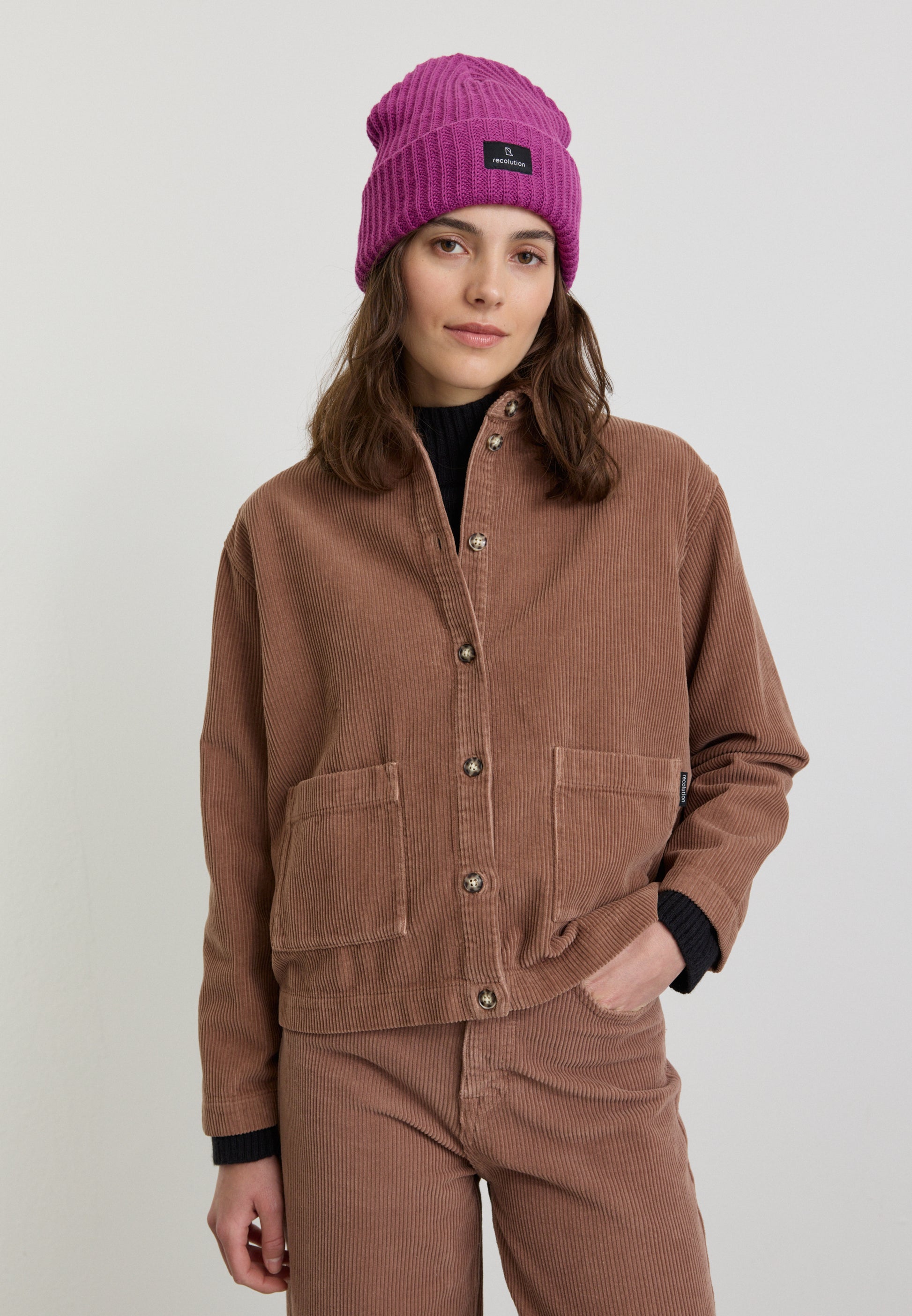 Overshirt RHODEA cognac brown | recolution