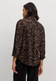 Blouse CYPRESS ZEBRA cognac brown | recolution