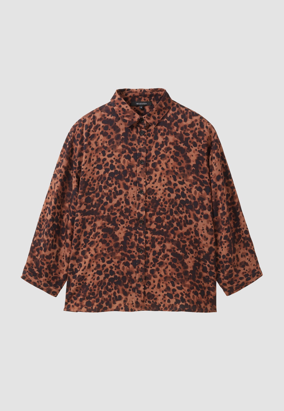 Bluse CYPRESS LEO cognac brown | recolution