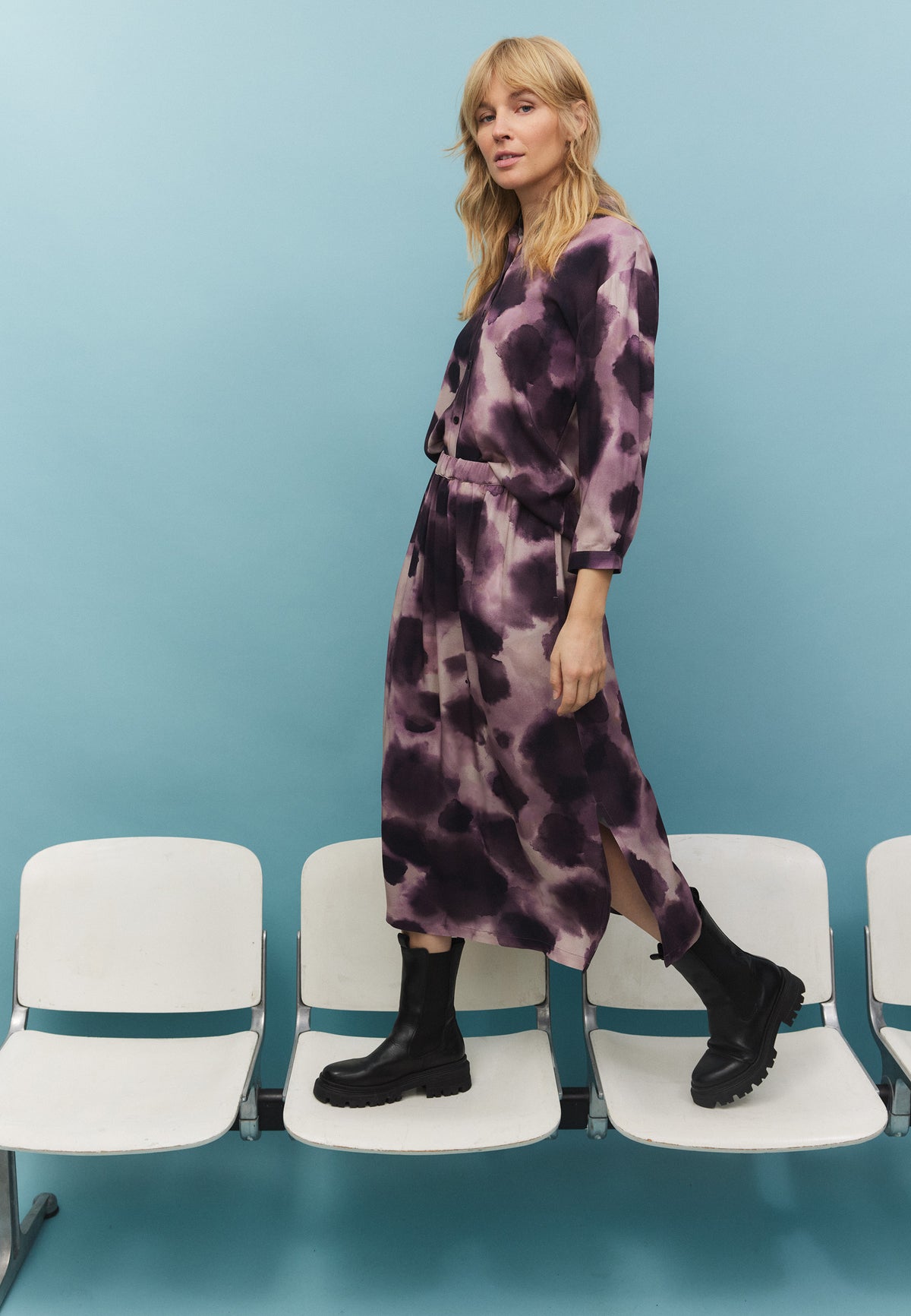Bluse CYPRESS WATERDROP dark grape | recolution