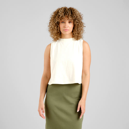 Top Namsos Hemp Off-White | DEDICATED