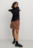 Skirt WISTERIA cognac brown | recolution