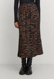 Skirt HOLLY ZEBRA cognac brown | recolution