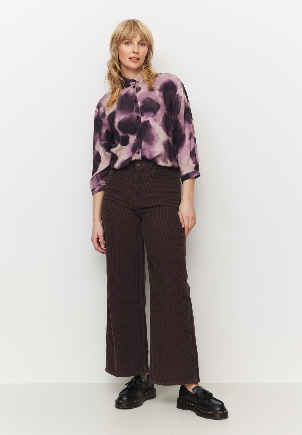 Bluse CYPRESS WATERDROP dark grape | recolution