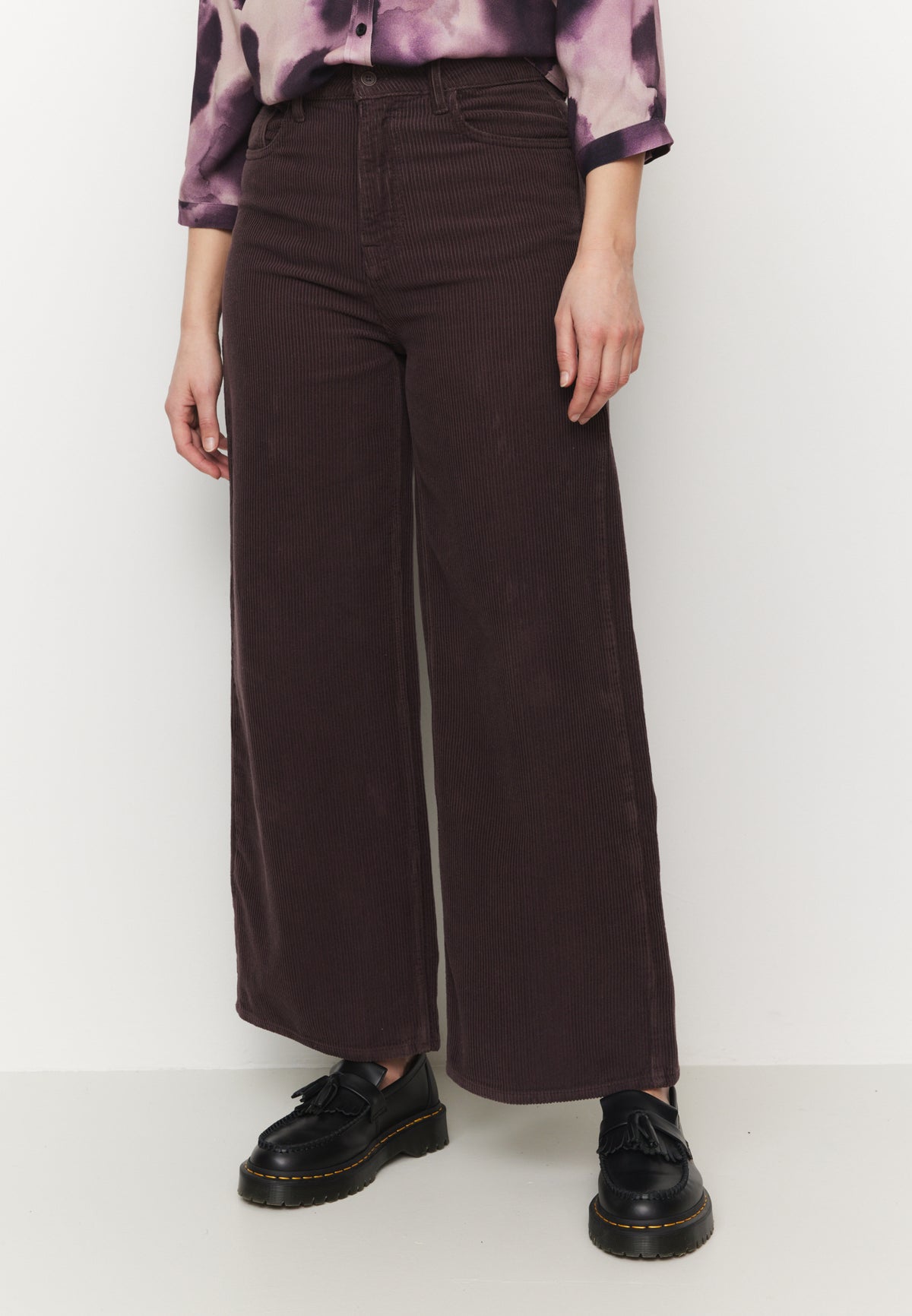 Hose ERICA CORDUROY dark grape | recolution